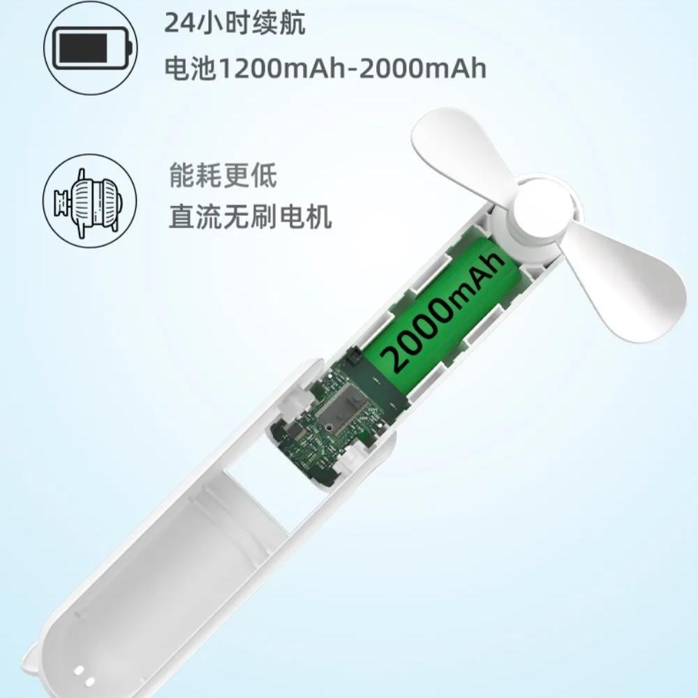 Портативный мини-вентилятор, зарядка через USB, 3-скоростной, регулируемый, складной ручной вентилятор, подходит для женщин, путешествий, использования на открытом воздухе