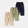 Boys Cotton Woven Long Pants Spring and Autumn Children's Clothing Children's Baby Boys Casual Pants