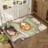 The Promised Neverland Floor Mat Soft Thickened Absorbent Non-Slip Bedroom Living Room Door Mat Home Decor Flannel Rugs