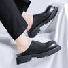 Thick Soled Casual Men's Shoes and Breathable Style Leisure Party Black Classic Versatile Shoes Black Street Trends