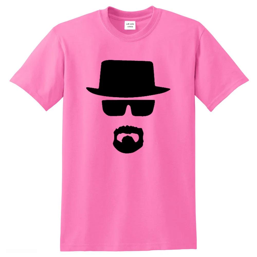 Breaking bad Мужская уличная одежда высшего качества 100% хлопок свободная футболка с принтом Heisenberg летняя мужская футболка крутая мужская футболка