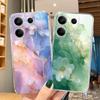 Marble Pattern Case for iPhone Samsung A55 M34 S24 Xiaomi Redmi 13 Pro 14C Huawei Honor 200 Shockproof Phone Bumper TPU Anti-Scratch Clear Back Cover