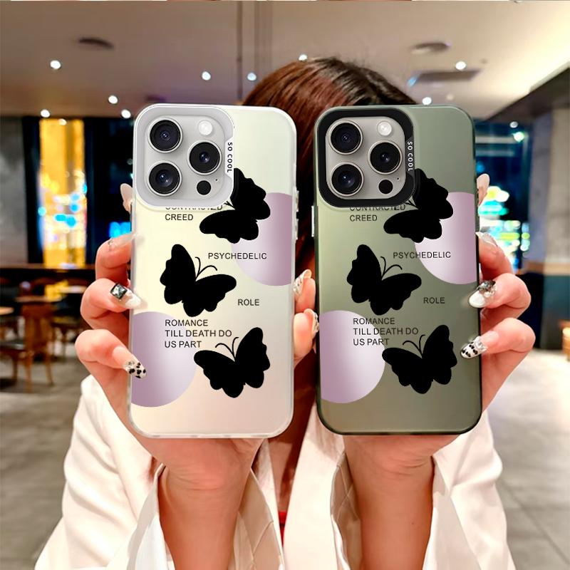 Модный чехол "Романтическая бабочка" для серии Oppo/Realme.Oppo A12,A1 Pro,A16K,Reno6 Lite,A3x,A32,A58,A17,Realme 7i,9i,V23,C15,C20A,Narzo 50A Prime...