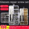 Glasses Repair Screw Mirror Leg Screw Nose Pad Trimmed Frameless Accessories Repair Tool Repair Screwdriver Set