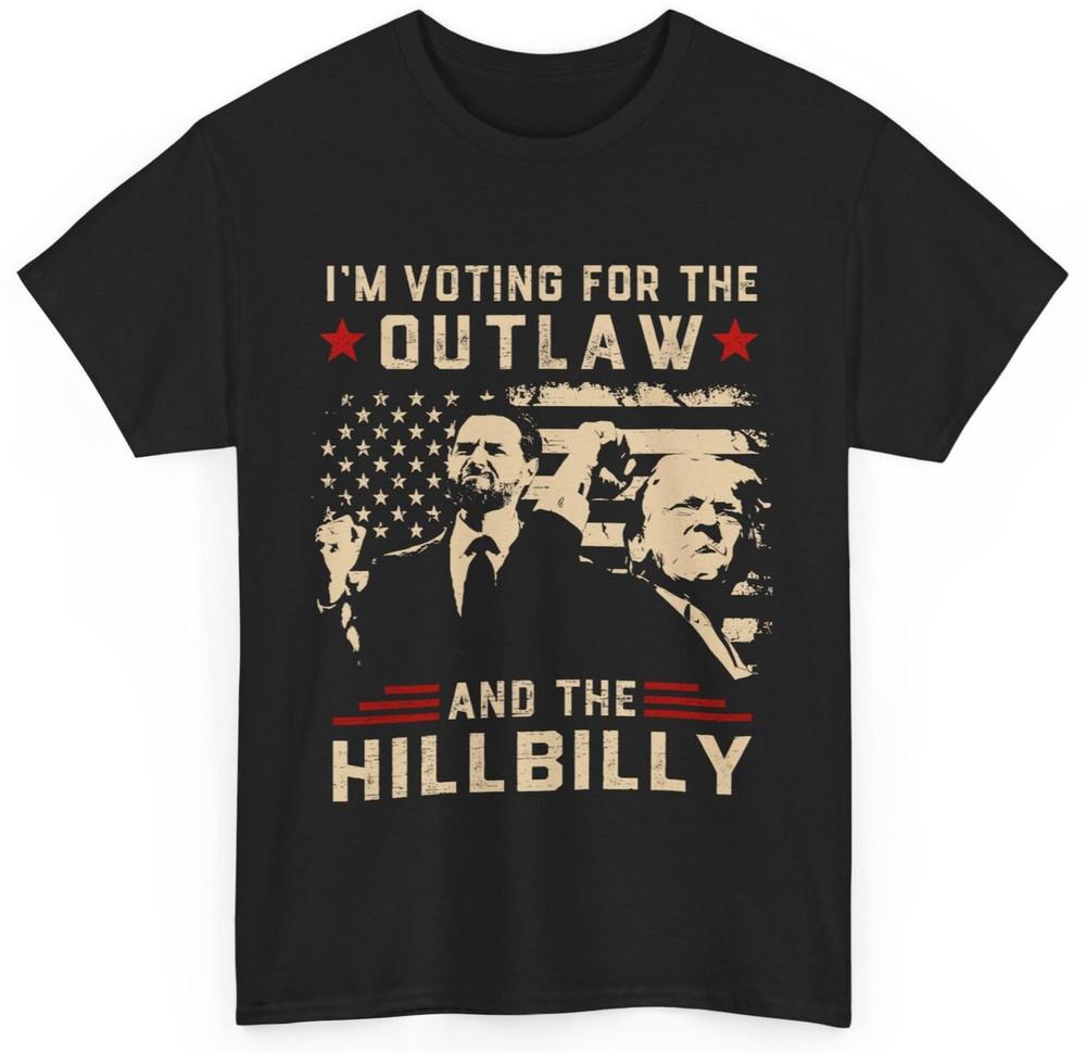 Trump 2024 Flag Outlaw Hillbilly J.D.Vance 2024 Donald Trump T-Shirt