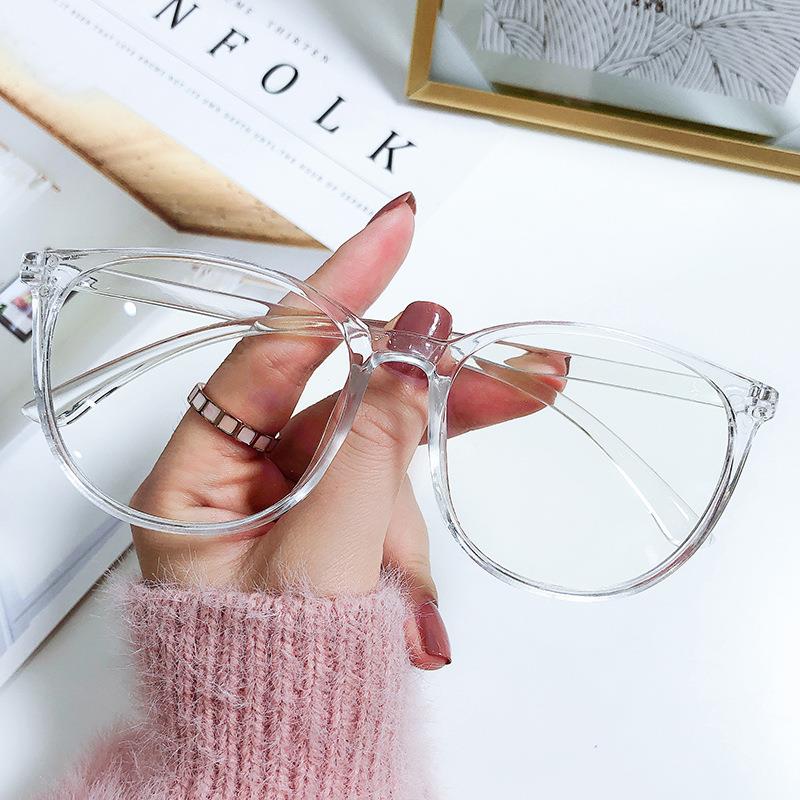 Fashion Finished Myopia Glasses Women Men Oversized Transparent Shortsighted Prescription Glasses Diopter -1.0 1.5 2.0 2.5 To -6.0