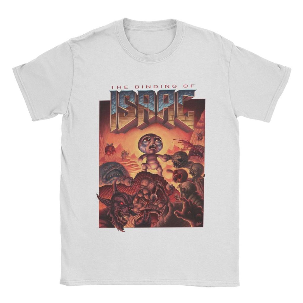 Funny The Binding Of Isaac 90s T-Shirt Men Round Neck 100% Cotton T Shirts Short Sleeve Tee Shirt Summer Clothes