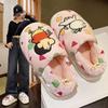 Winter Cartoon Slippers Women Funny Animated Characters Home Plush Shoes Indoor Cozy Flat Slides Furry Warm Cotton Slipper 2024