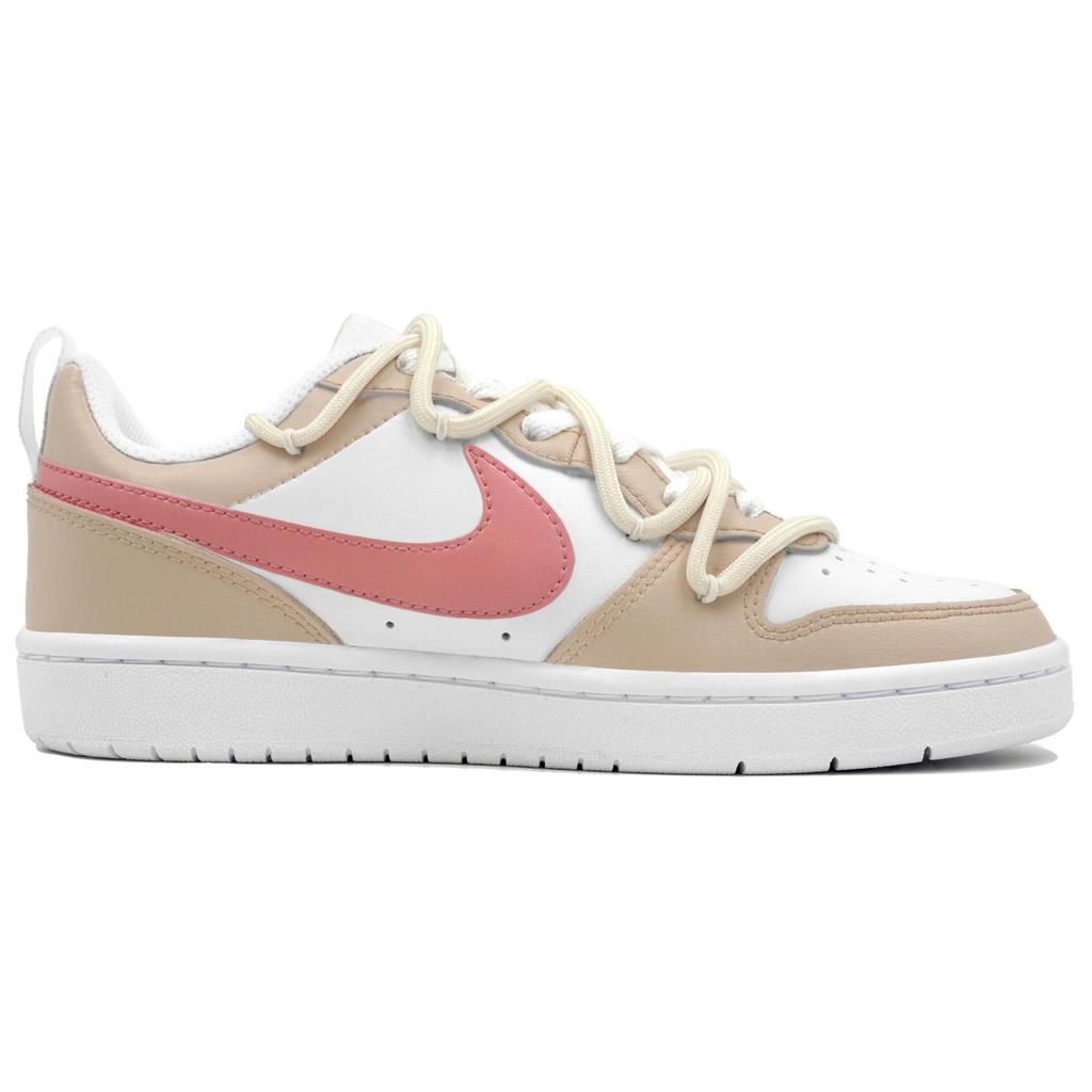Nike Кроссовки Court Borough Wan Hua Nong, Милый Заяц, Низкие Скейтбордические Кроссовки Женские Бело-Желто-Розовые BQ5448-100(Команда113-)