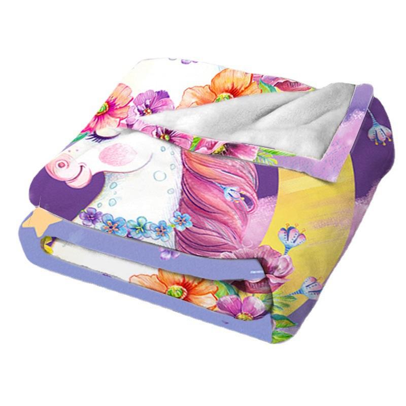 Одеяло с принтом Модное фланелевое одеяло с цифровым принтом