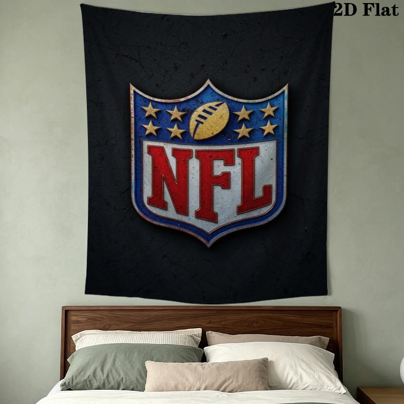 National Football League Wall Tapestry Aesthetic Wall Hanging Printed Fabric Blanket Decorative Tapestries For Bedroom Living Room Home Decor