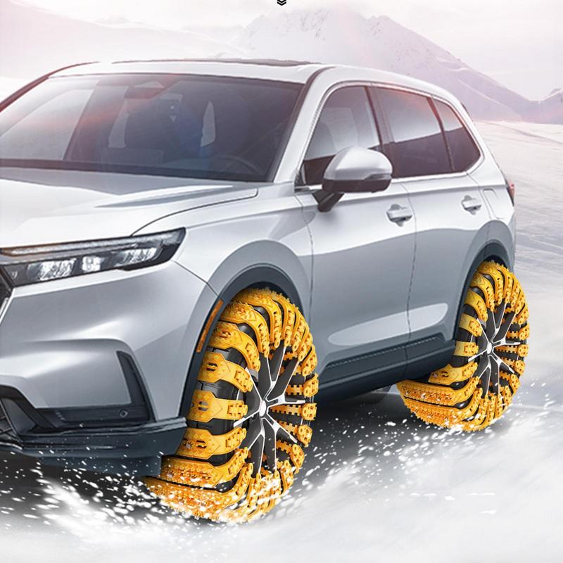 Автомобильная цепь противоскольжения 6 шт. Зимняя цепь безопасности для вождения Противоскользящие цепи противоскольжения Утолщенные Легкие Снежные захваты Для