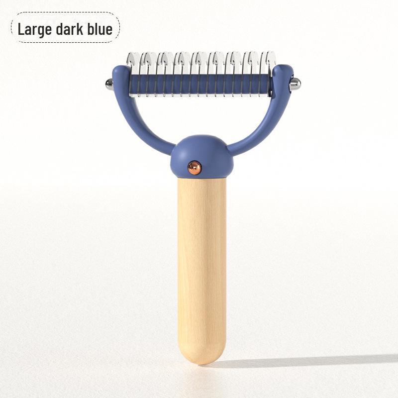 Бестселлер Буковый колтунорез для кошек и собак с двухсторонним лезвием из нержавеющей стали