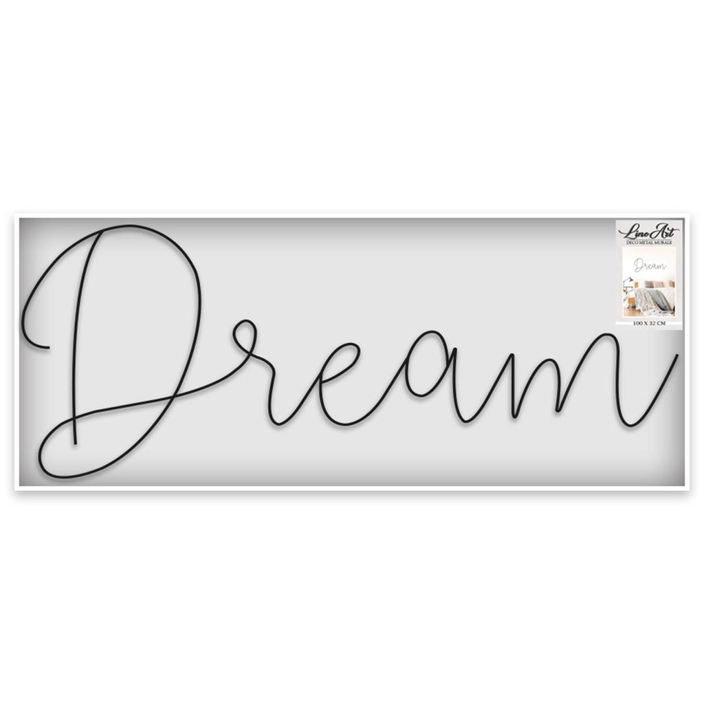 Les Trésors De Lily [A1079] - Металлическое украшение XXL «Мечта» черное - 100x32 см