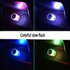 Car Mini USB LED Ambient Lights Decorative Lamp for Party Flashing Colorful Portable Plug Play Auto Interior Atmosphere Light