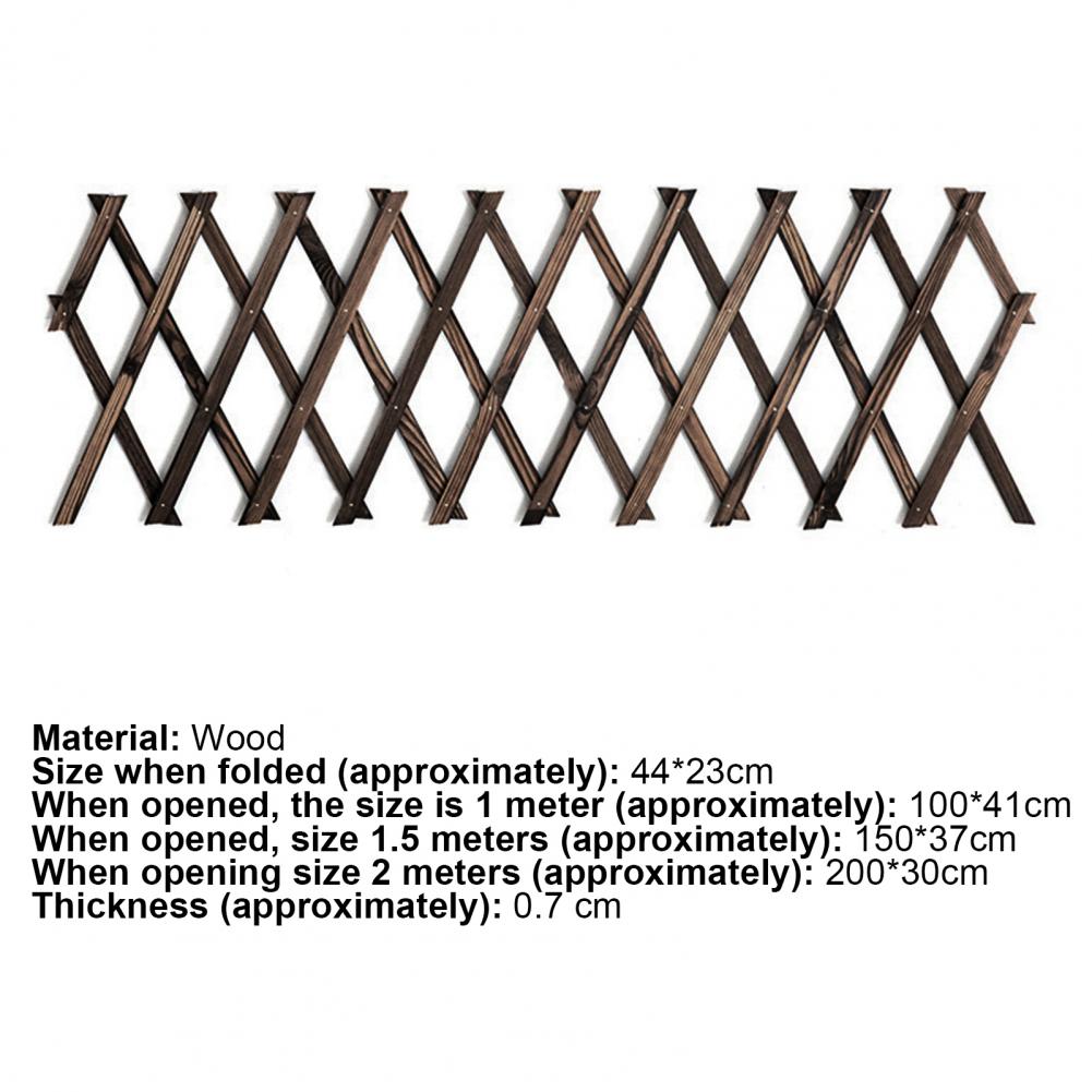 Expanding Wooden Garden Wall Fence Panel Plant Climb Trellis Support Decorative Garden Fence for Home Yard Garden Decoration