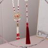 Tassel Hanfu Necklace Long Ethnic Pearl Pendant Elegant Chinese Pearl Necklace  Horse Face Skirt