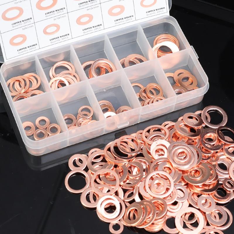 Фиолетовая медная уплотняющая твердая прокладочная коробка используется для масляной нижней заглушки корпуса О-образной подушки фиксированных автомобильных аксессуаров