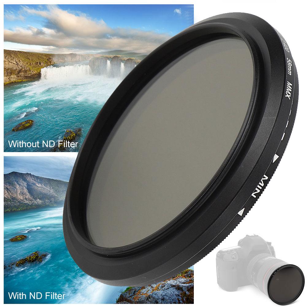 Junestar 58 мм Светофильтр нейтральной плотности ND для объективов камер Canon Nikon Sony Pentax Olympus Fuji