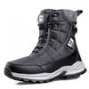 Men's Winter Fur One Padded Waterproof Cozy Warm Cold Lightweight Hiking Waterproof Non-slip High-top Snow Boots