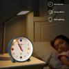 Yousheng Analog Alarm Clock with Night Light Non-Ticking Silent Battery Operated Bedroom Desktop Digital Quartz Clock Children Students Birthday Gift