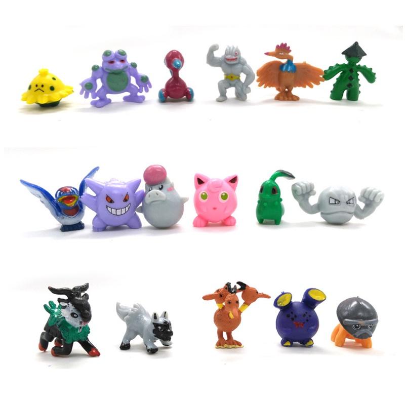 Complete 144pcs Pokemon Action Figures Set Anime Kids Gift Toys