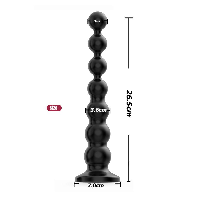 Vibrating Anal Beads Butt Plug Rechargeable Flexible Butt Plug Prostate Massager with 10 Vibration Modes Anal Toys for Men Women