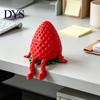 Настольный органайзер для мелочей, 3D-печатная шарнирная клубничная коробка для хранения, милая фигурка с подвижными конечностями, уникальные подарки на день рождения для друзей, мини