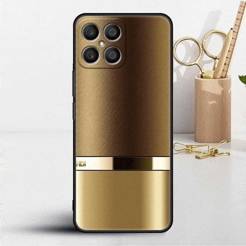 Чехол с текстурой темного шлифованного металла и классным принтом для Honor X8 X8a 90 X9a 8X 70 50 20 Magic5 Pro 9X P60 P50 Черный Мягкий Чехол для Телефона