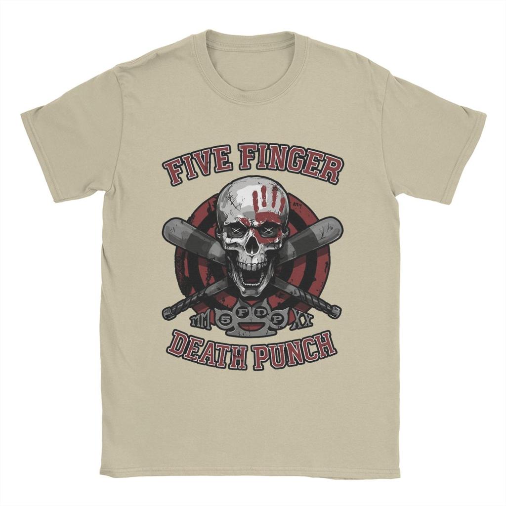 Футболка Five Finger Death Punch 5FDP для мужчин из чистого хлопка, новинка, футболки с круглым вырезом, футболка с коротким рукавом, идея для подарка
