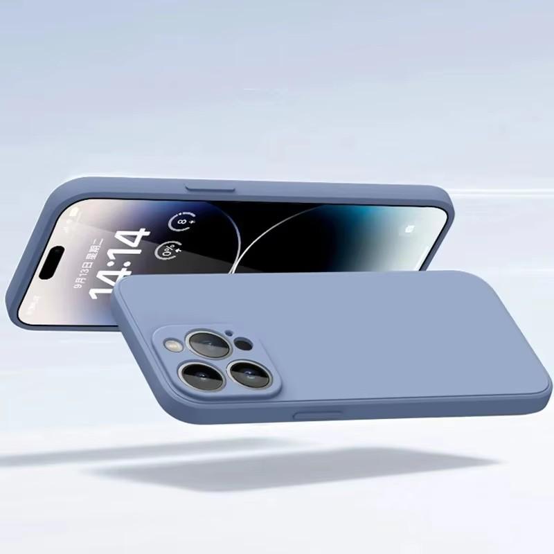 Роскошный жидкий силиконовый чехол для телефона iPhone 16 11 13 12 14 15 ProMax Чехлы Противоударный чехол для iPhone 15 Plus Аксессуары