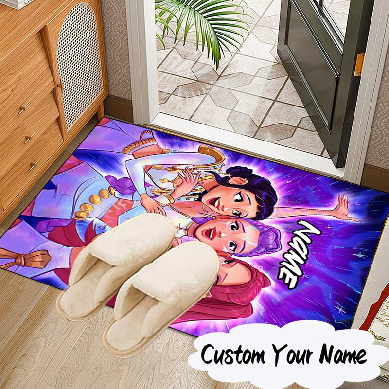 Custom Name KPop Cartoon Carpet, Chair Rug,Area Rug for Office Bedroom living rooms bedroom, Doormat decor Christmas fan gifts