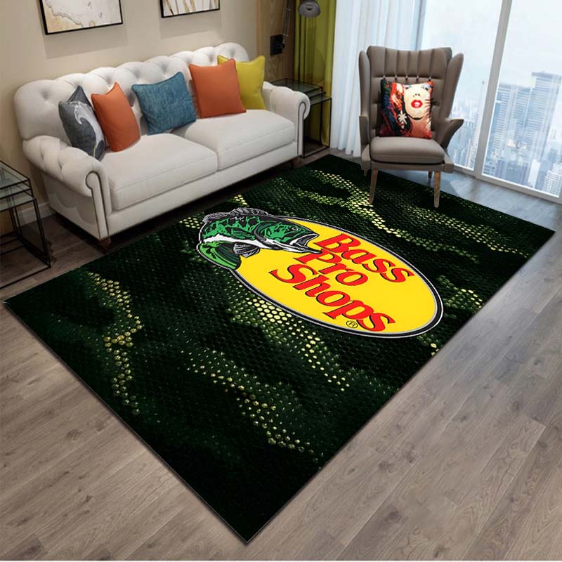 15 размеров Рыболовный бренд Bass-Pro-shops Коврик для пола Ковер для гостиной Спальни Прикроватный Ванной Комнаты Напольный коврик Ковер-зона Наружный ковер