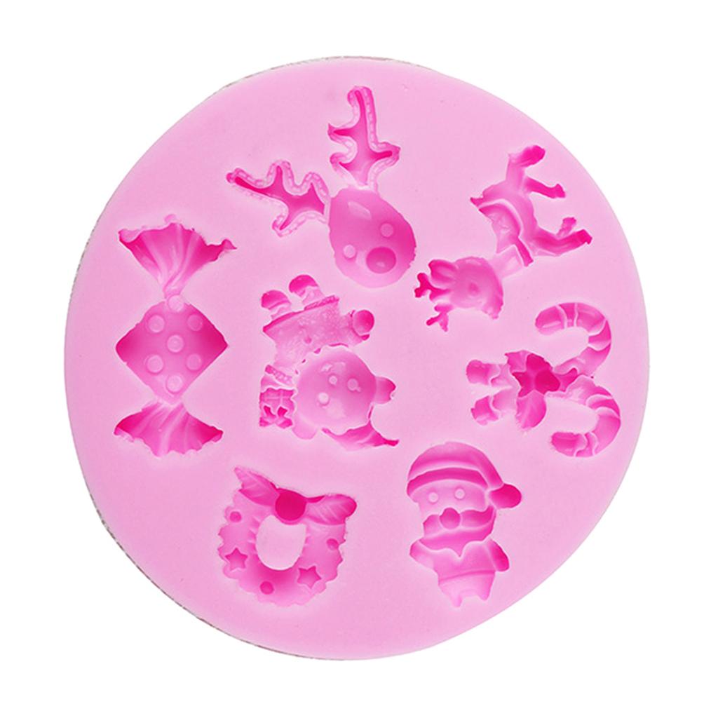 Рождественский Санта силиконовые формы для выпечки инструменты для украшения тортов помадкой формы для изготовления шоколадных конфет свечей мыла