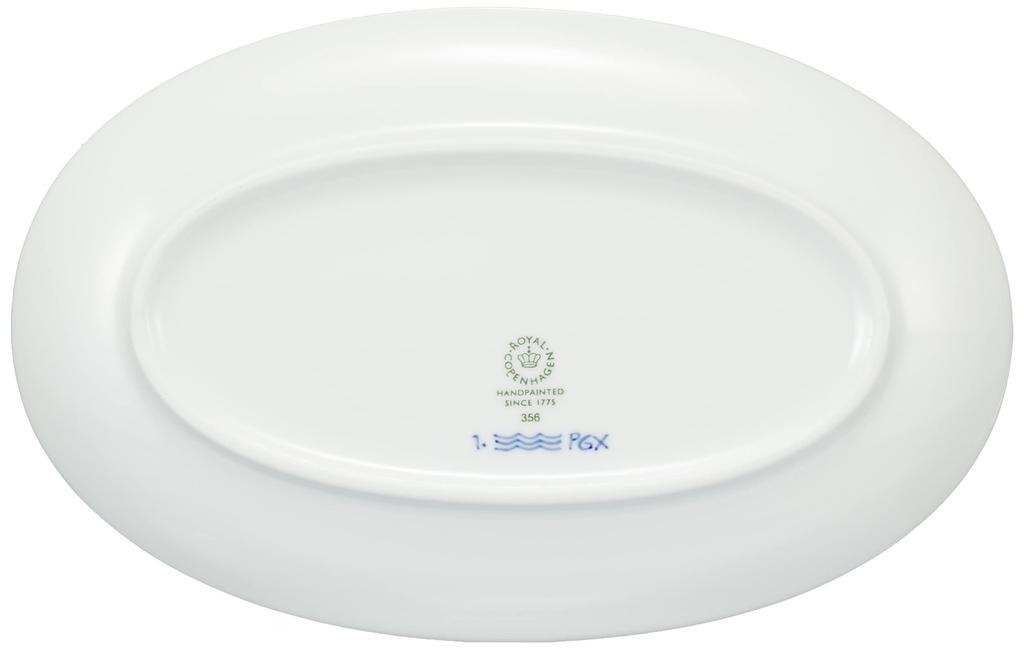 [Официально импортировано] Royal Copenhagen Blue Fluted Plain Овальное блюдо, 23,5 см, Свадебный подарок, Номер продукта 1016759