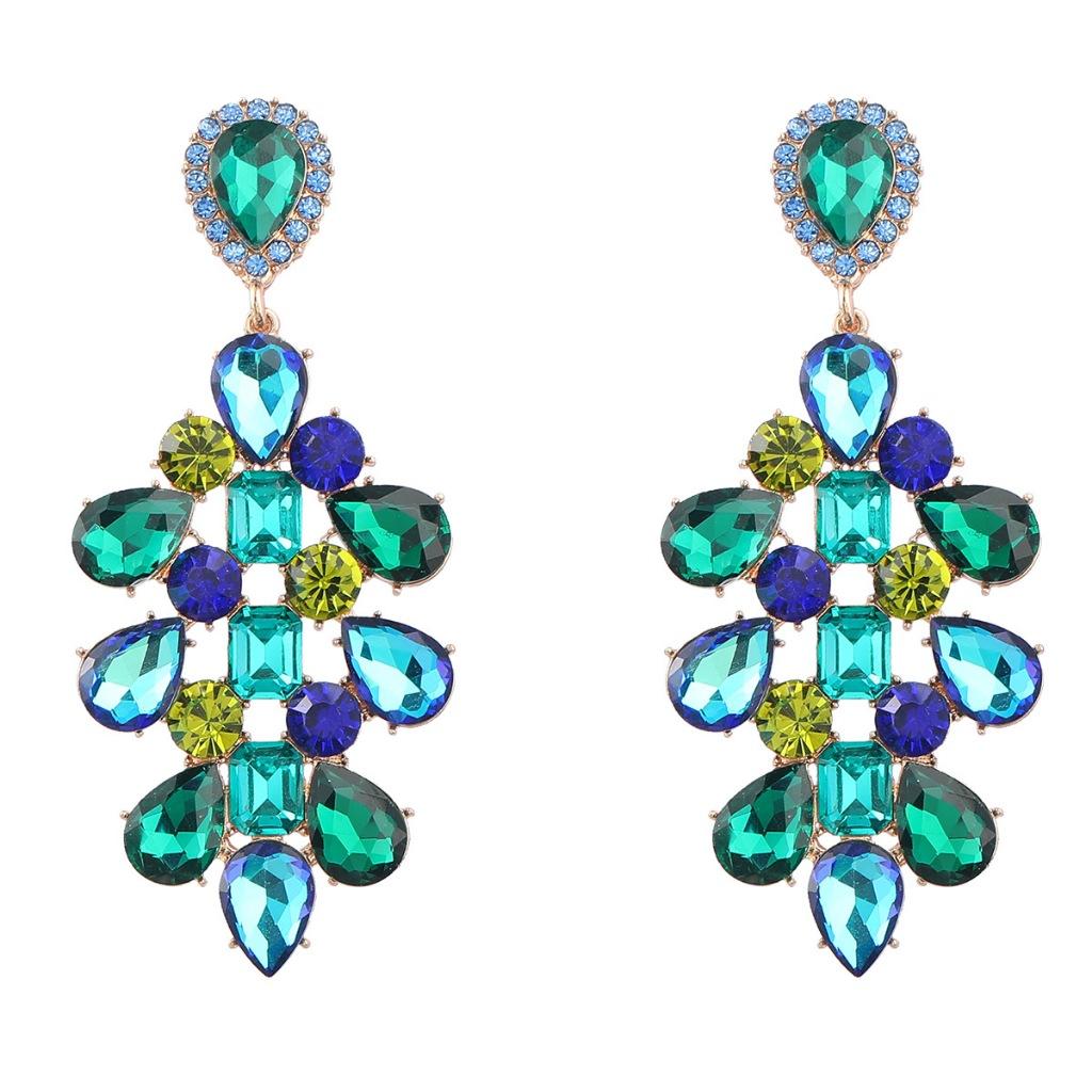 Pinkdudu Модные серьги-капли в виде цветка из сплава со стразами, европейские серьги для женщин PD858