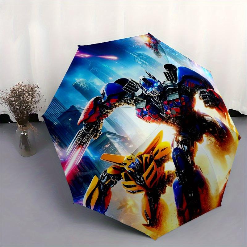 1pc Transformers: The Last Knight Movie Poster Umbrella with Plastic Handle,Suitable for All Seasons Home Travel Outdoor UmbrellaM952