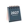 Вертикальный мини-календарь 2027 года, плотная бумага, мини настольный календарь, отдельно стоящая подставка, место для заметок, настольный календарь