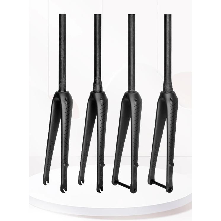 DODICI carbon fibre road bike fork Straight tube Vertebrae 700C * 25C fork Barrel axle/Quick release ultralight bike fork