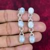 Moonstone 925 Solid Sterling Silver Earrings, Handmade Gemstone Earrings Jewelry, Gifts For Wife Brand New Earrings
