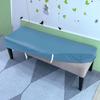 Waterproof PU Leather Stretch Bench Cover Removable Washable Dining Room Living Room Seat Protector Slipcover