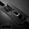 Чехол из Плексигласа и Полиуретановой Кожи для Honor 200 Pro с Магнитным Металлическим Кольцом-Подставкой, Ударопрочный Мягкий Чехол для Honor 100 90 Lite