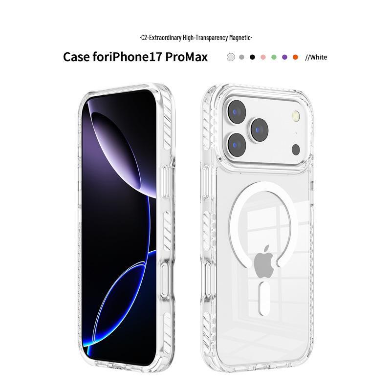 Прозрачный противоударный магнитный чехол для телефона Apple 16 Plus iPhone 17 Pro Max