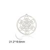 Archangel Metatron Cube Charms for Necklace Earring Jewelry Making Stainless Steel Sacred Geometry Amulet DIY Pendants
