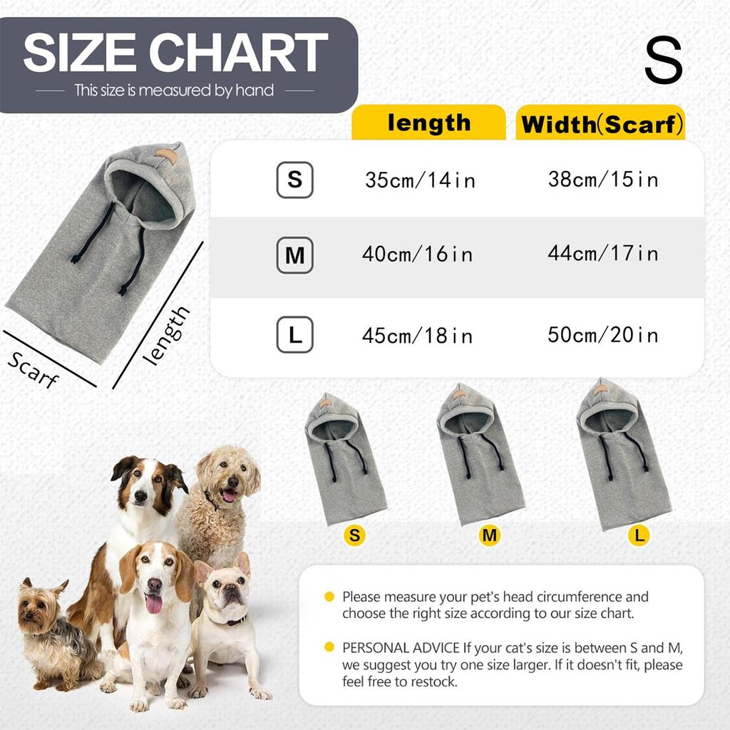 Winter Hat for Dogs Noise Protection Neck Warmer Winter Pet Hat with Adjustable Drawstring for Holiday Cold Weather Outdoor