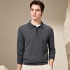 Мужской деловой повседневный свитер Antonio из 100% кашемира с лацканами