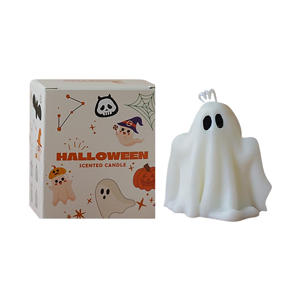 Свеча на Хэллоуин Привидение Ароматерапия Атмосфера Сувенир Творческий Ручной Работы Форма Воск