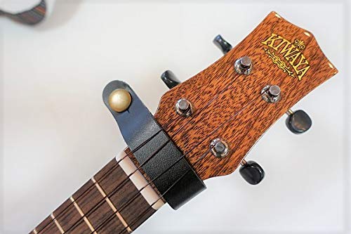Ukulele Genuine Leather Head Strap BRW Strap Perfect for Endpin Type [KIWAYA] HS-BR (Ukulele Brown, Ukulele)