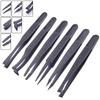 AntiStatic Carbon Fiber Tweezers Tool for Industrial Repairs