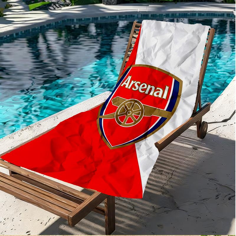 football team F.C Print Beach Towel, Versatile Lightweight Absorbent Beach Towel for Pool Surf Yoga Bathroom, Perfect Birthday Holiday Gift